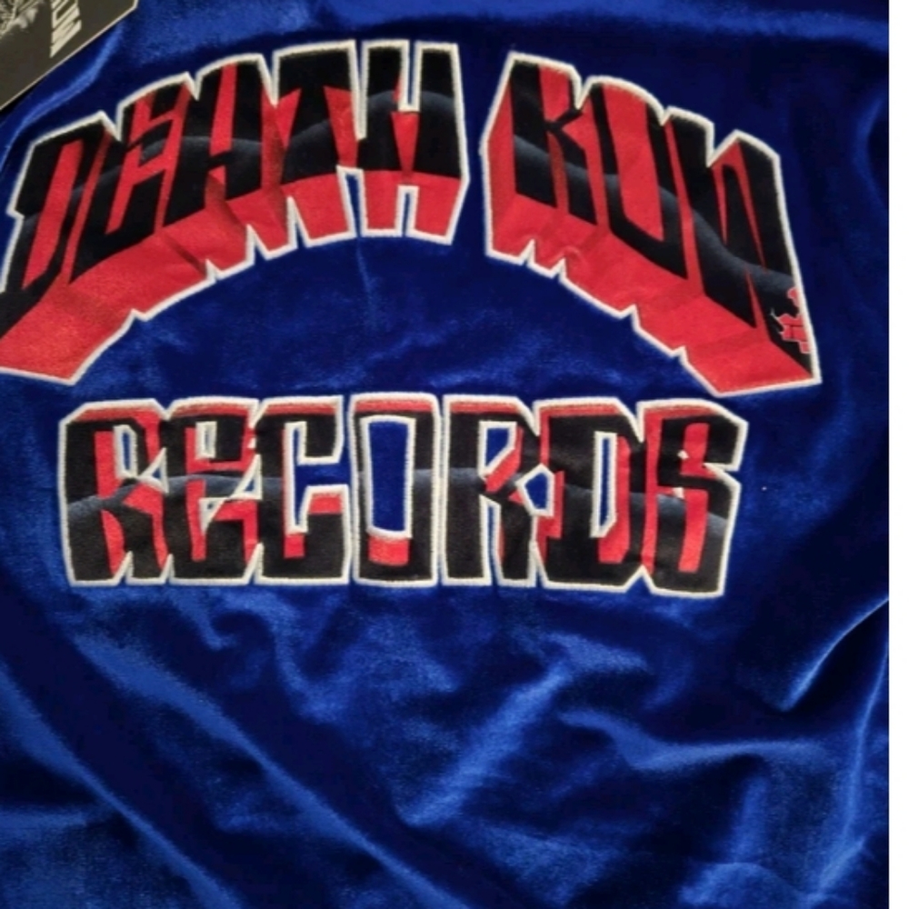 DEATH ROW RECORDS GRAPHIC BLUE VELVET PULLOVER